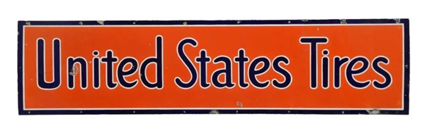 UNITED STATES TIRES PORCELAIN SIGN.               