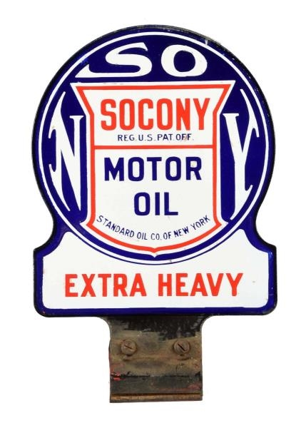 SOCONY MOTOR OIL"EXTRA HEAVY" PADDLE LUBSTER SIGN.