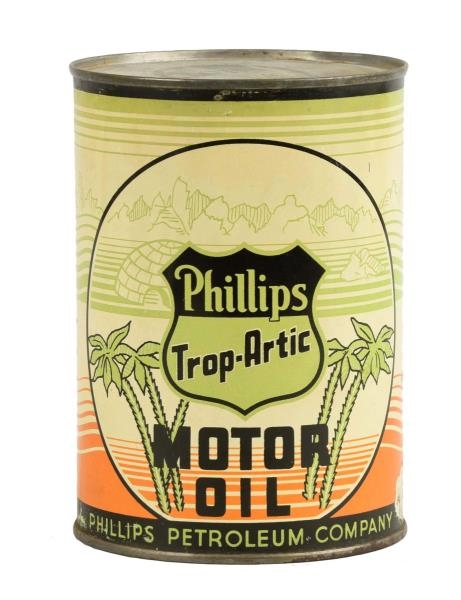 PHILLIPS TROP-ARTIC MOTOR OIL QUART CAN.          