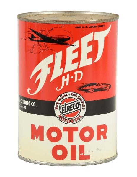 FLEET J-D MOTOR OIL QUART CAN.                    