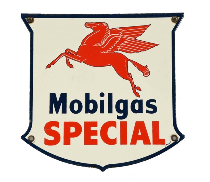 MOBILGAS SPECIAL W/ PEGASUS FIVE POINT SHIELD SIGN