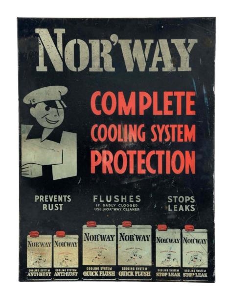 NORWAY COMPLETE COOLING TIN SIGN.                