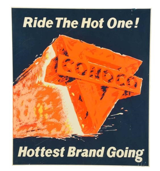 CONOCO "HOTTEST BRAND GOING" TIN SIGN.            