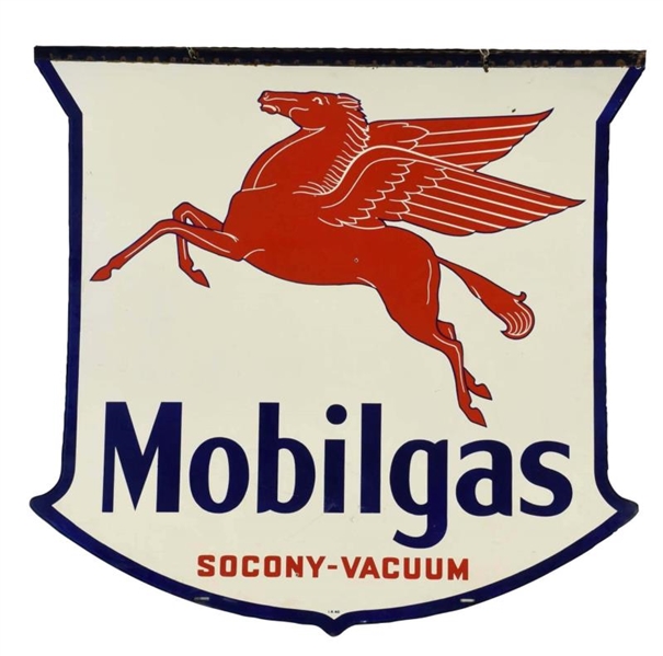 MOBILGAS W/ PEGASUS SOCONY-VACUUM DIECUT SIGN.    