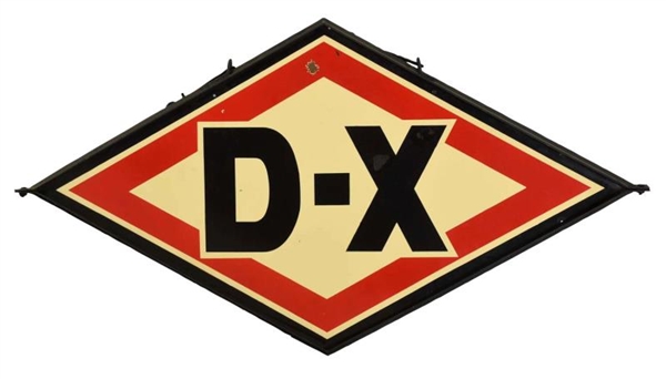D-X (RED & CREAM) IDENTIFICATION DIECUT SIGN.     