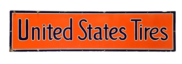 UNITED STATES TIRES PORCELAIN SIGN.               