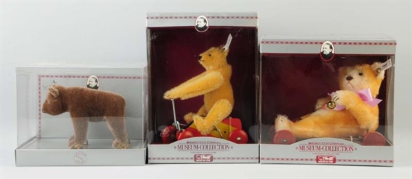 LOT OF 3: STEIFF MUSEUM COLLECTION                