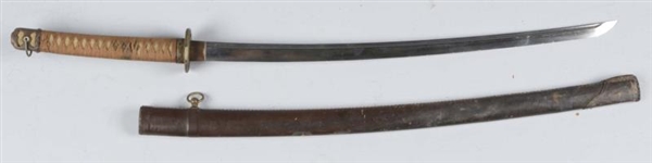 JAPANESE WWII SWORD AND SCABBARD.                 