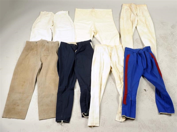 LOT OF 7:  PAIRS OF MILITARY TROUSERS.            