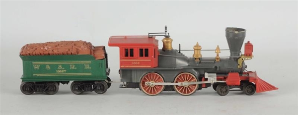 LOT OF 2: LIONEL 1862 LOCO WITH 1862T TENDER.     
