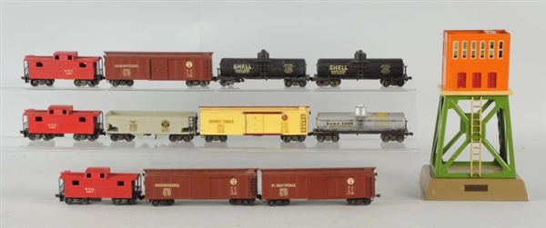 LOT OF 11: LIONEL 00 FREIGHT CARS.                