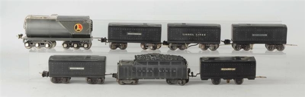 LOT OF 7: ASSORTED LIONEL TENDERS.                