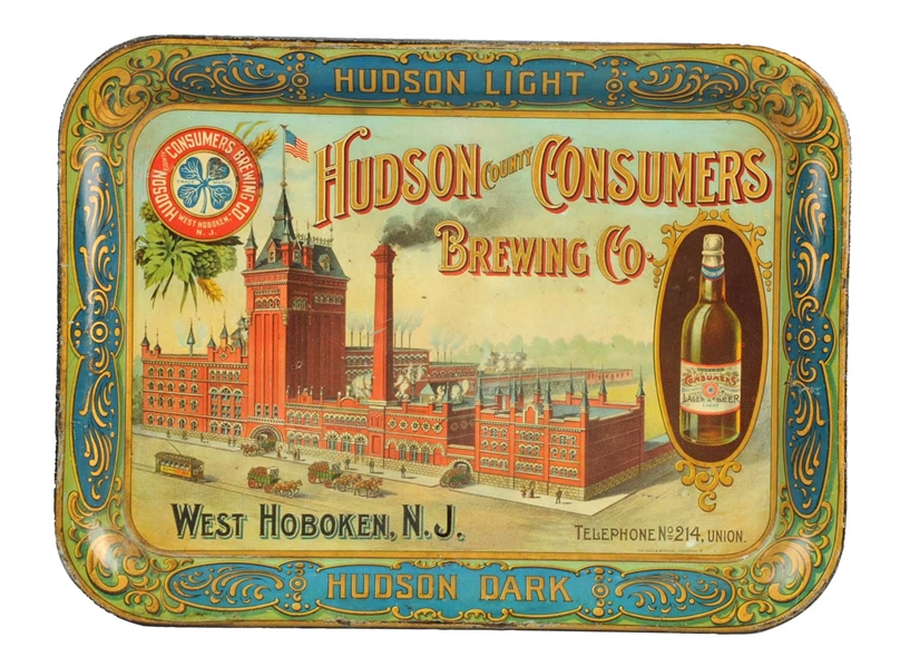 HUDSON COUNTY CONSUMERS BREWING CO. TRAY.         