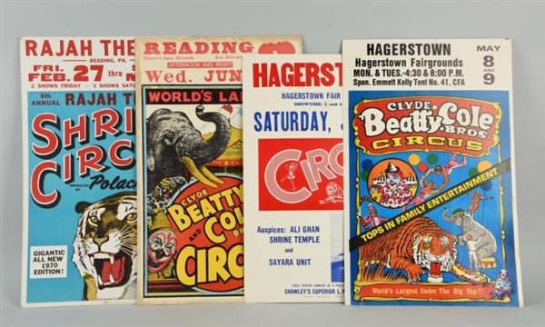 LOT OF ASSORTED CIRCUS POSTERS.                   