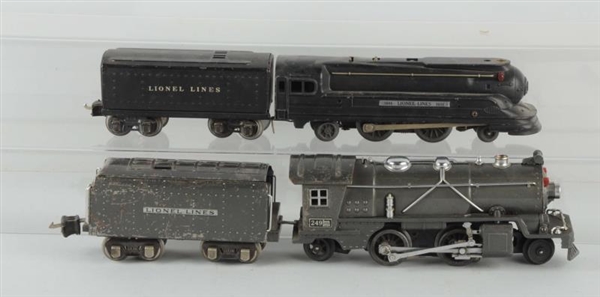 LOT OF 4: LIONEL TWO SETS LOCOMOTIVES & TENDERS.  