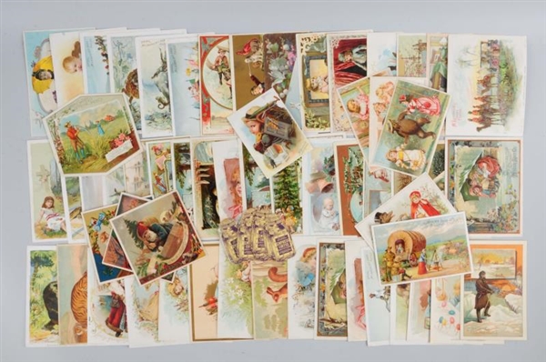 LOT OF 30+:  COFFEE ADVERTISING TRADE CARDS.      