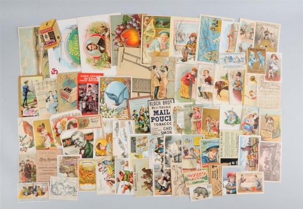 LOT OF 20+:  ADVERTISING TRADE CARDS.             