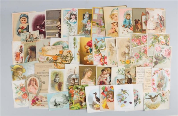 LOT OF 30+:  ADVERTISING TRADE CARDS.             