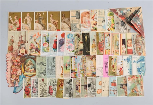 LOT OF 20+:  ASSORTED ADVERTISING TRADE CARDS.    