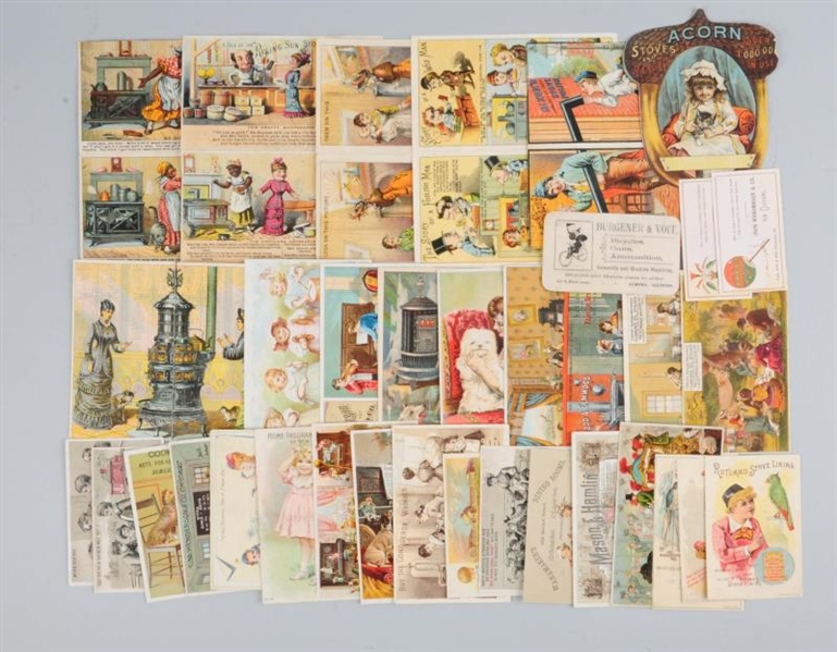 LOT OF 20+:  ADVERTISING TRADE CARDS.             