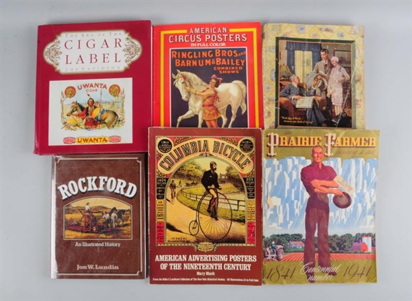 LOT OF 6:  ADVERTISING RELATED BOOKS.             