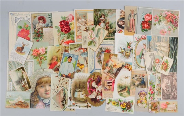 LOT OF 20+: GENERAL ADVERTISING TRADE CARDS.      
