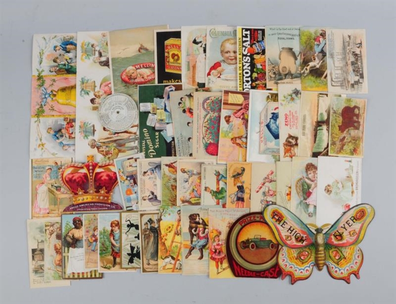 LOT OF 20+ GENERAL ADVERTISING TRADE CARDS.       