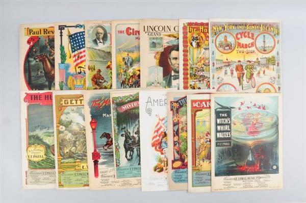 LOT OF 15: ASSORTED PIECES OF SHEET MUSIC.        