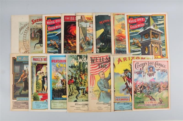 LOT OF 13: ASSORTED PIECES OF SHEET MUSIC.        