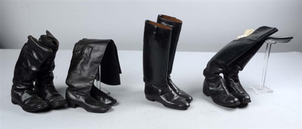 LOT OF 4:  PAIRS MILITARY BOOTS.                  