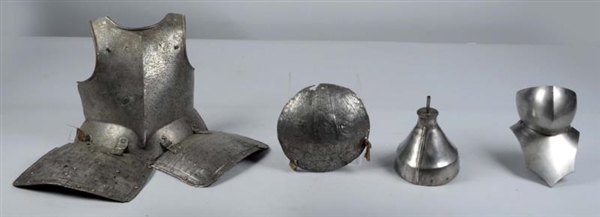 LOT OF 4:  ARMOR PIECES.                          