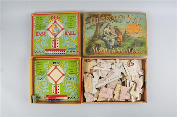LOT OF 2: EARLY BOXED BOARD GAMES.                