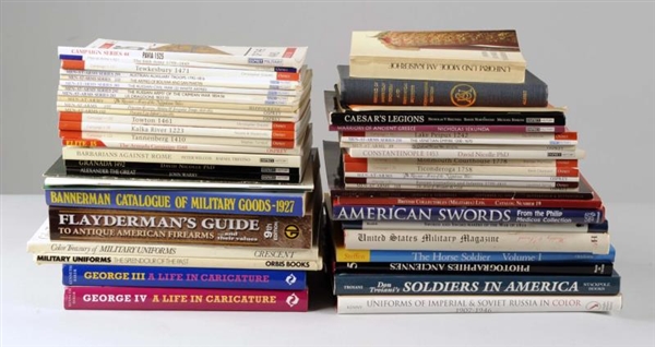 LOT OF 52: MILITARY BOOKS.                        