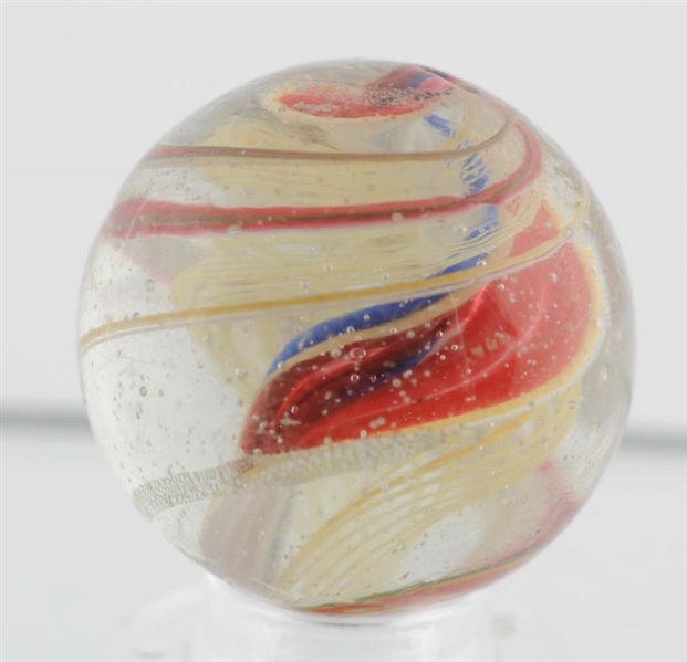 COMPLEX DOUBLE RIBBON SWIRL MARBLE.               
