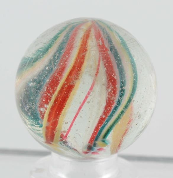 END OF CANE NAKED RIBBON CORE SWIRL MARBLE.       