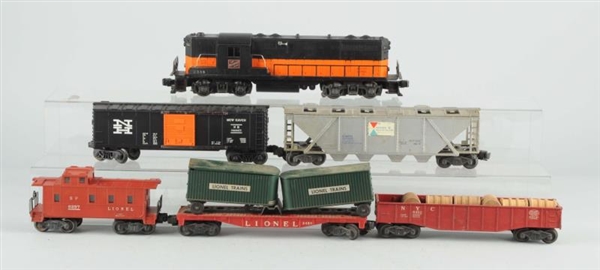 LOT OF 6: LIONEL NO. 2338 MILWAUKEE ROAD & CARS.  