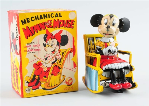LINEMAR MECHANICAL MINNIE MOUSE ROCKER TOY        