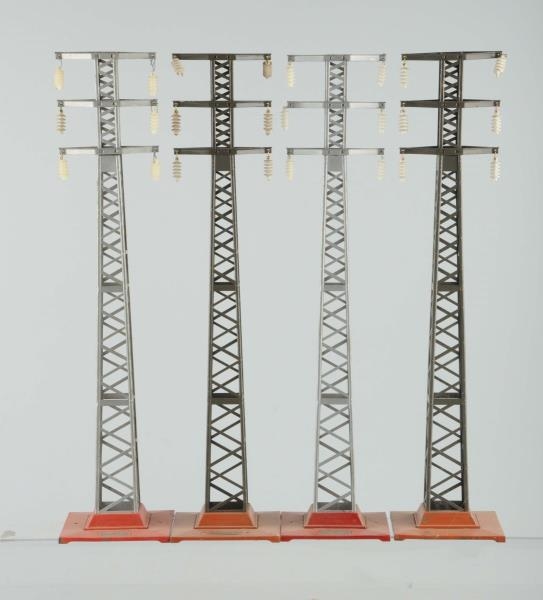 LOT OF 4: LIONEL NO. 94 HIGH TENSION TOWERS.      