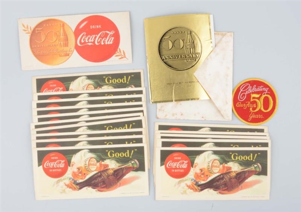 LOT OF COCA-COLA ADVERTISING INK BLOTTERS.        