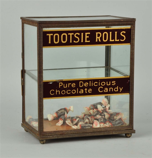 ADVERTISING TOOTSIE ROLL CANDY DISPLAY.