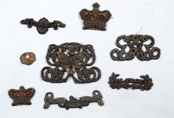 LOT OF 7: EMBROIDERED APPLIQUES                   