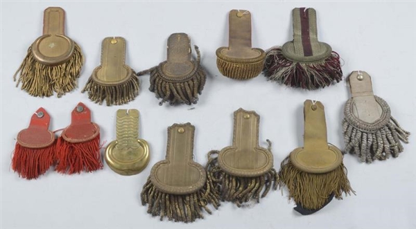 LOT OF 12: VARIOUS NON-MATCHING EPAULETTES        