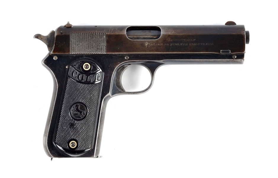 (C) COLT MODEL 1903 POCKET HAMMER PISTOL.         