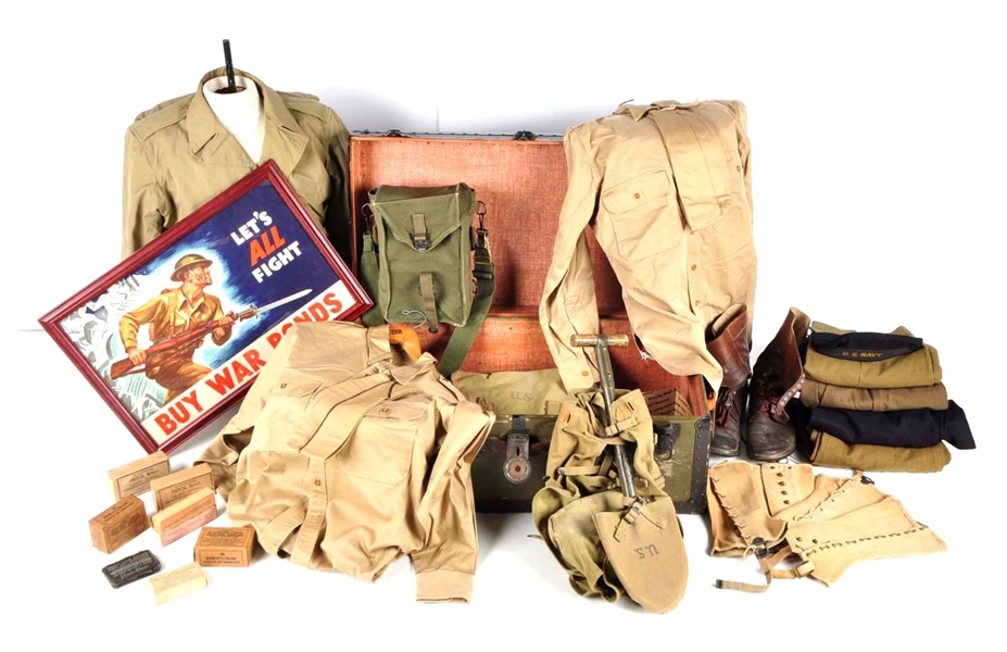 MISC. WWII AMERICAN MILITARY ITEMS.               