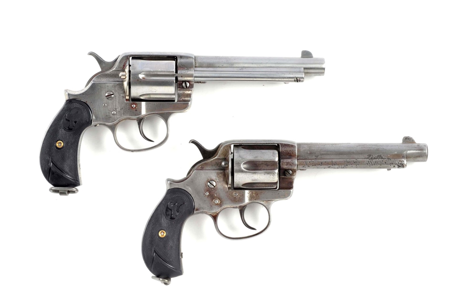 (A) LOT OF 2: 1878 COLT DOUBLE ACTION REVOLVERS.  
