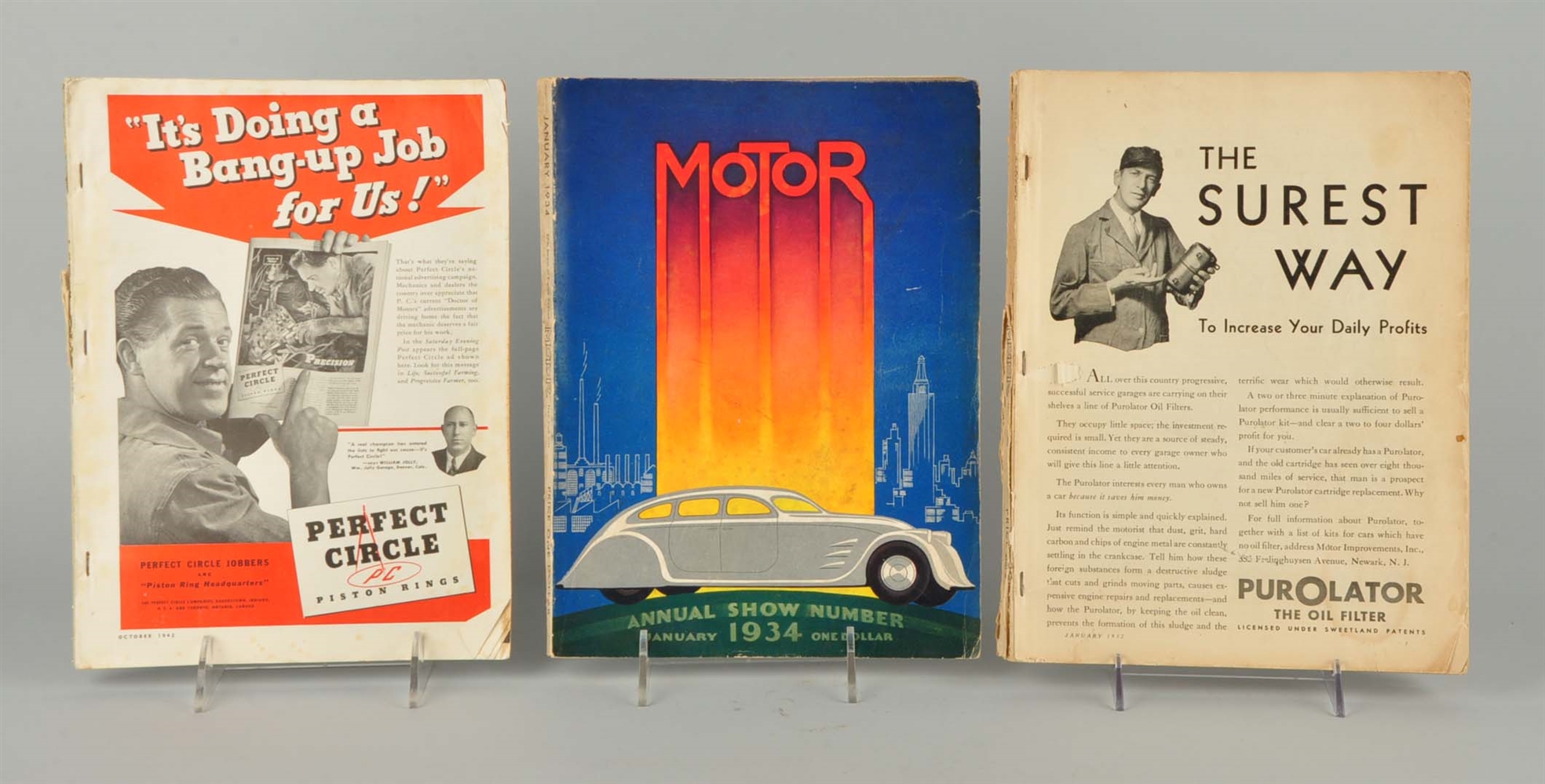 LOT OF 3: "MOTOR" CATALOGUES.