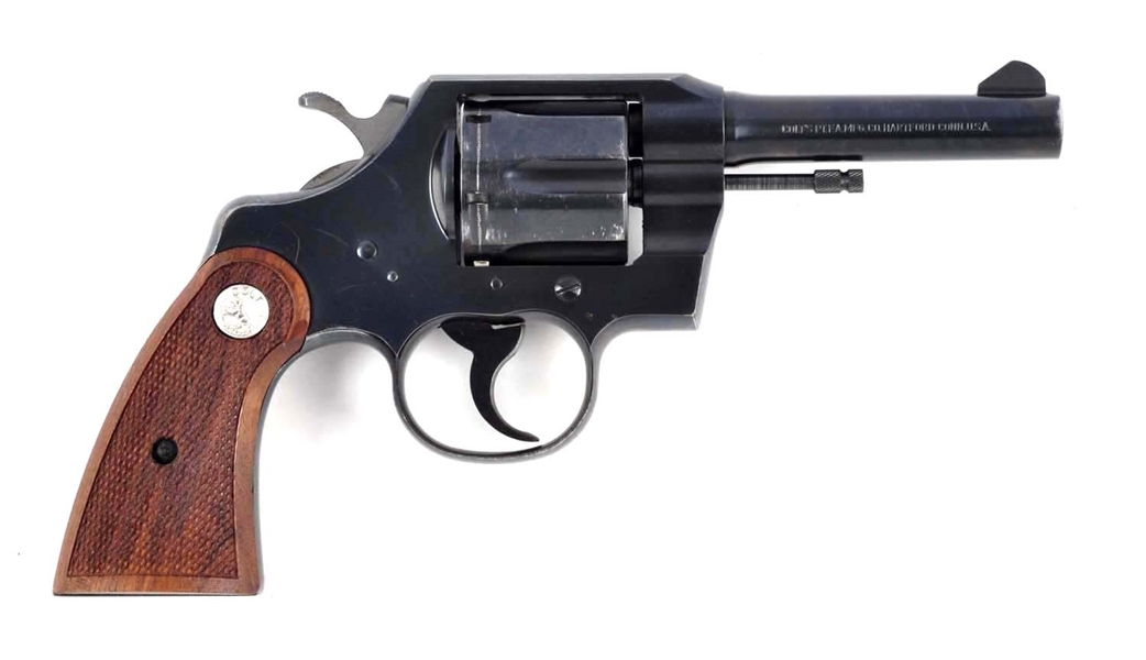 (C) COLT OFFICIAL POLICE REVOLVER.                