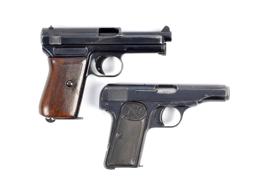 (C) LOT OF 2: EUROPEAN POCKET SEMI-AUTO PISTOLS.  