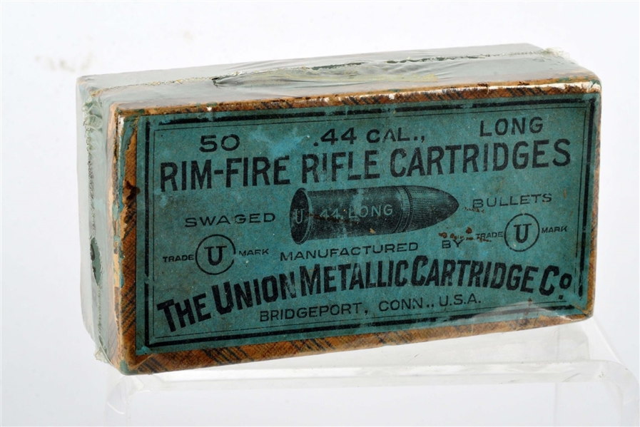 UNION METALLIC CARTRIDGE CO. FULL BOX .44 LONG RF.