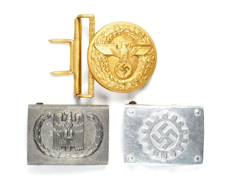 LOT OF 3: NAZI PARTY BUCKLES.                     